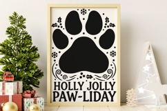 Holly Jolly Pawliday Svg, Dog Christmas Svg, Dog Paw Svg. Product Image 8