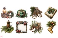Forest Green Christmas Clipart Product Image 6