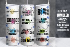 Motivational Quotes Tumbler Wrap Sublimation Product Image 1