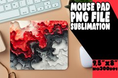 eautiful 3D Marble Flower Mouse Pad Sublimation Design Product Image 1