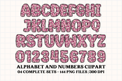 Love Story Alphabet &amp; Numbers Clipart - PNG 300 DPI Product Image 4
