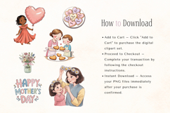 Mothers Day PNG ClipArt Set Product Image 10