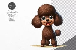 Dog clipart, Puppy clipart, Poodle Product Image 1
