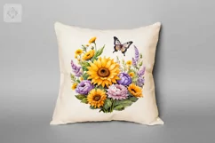Sunflowers & Butterflies 3 PNG sublimation Product Image 2