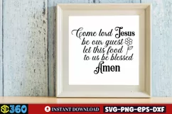 Come lord jesus be our guest let this food to us be blessed Product Image 4