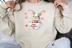 Valentines Day Bunny Cups Clipart PNG Product Image 1