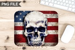 4th Of July Skull Sublimation Mouse Pad PNG Bundle Product Image 11