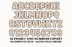 Easter Day Alphabet png clipart, easter day letters doodle Product Image 4