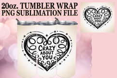 Lively smiles 20oz tumbler wrap, Heart Quote Product Image 1