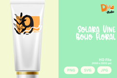 Solara Vine Boho Floral Monogram Product Image 1