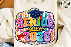 Senior Class of 2026 Png T-Shirt Product Image 1