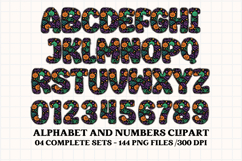 Halloween Alphabet png clipart, halloween letters doodle Product Image 4