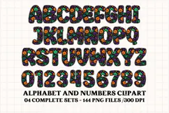 Halloween Alphabet png clipart, halloween letters doodle Product Image 4