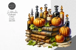 Halloween clipart, Apothecary bottles clipart, Autumn Product Image 1