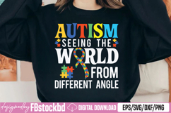 Autism Seeing The World From Different Angle SVG Product Image 1