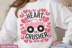 Heart crusher PNG,Cute Kids Valentines Day Retro PNG Product Image 1