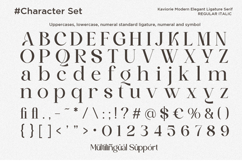 Kavorie - Luxury Ligature Serif Font Product Image 10