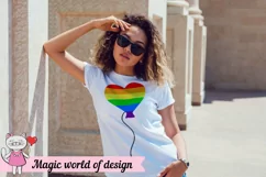 Rainbow ball Svg LGBT Gay Pride svg for Cricut Silhouette Product Image 4