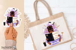 Black Hair Stylist PNG Business Mindset Sublimation Design Product Image 8