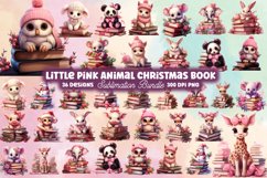 Mega Watercolor Christmas Clipart Bundle, Christmas Bundle Product Image 5