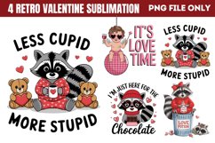 Retro Valentines Sublimation PNG Product Image 1