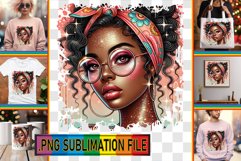 Joyful PNG TSHIRT Art Ideas, Afro Girl Product Image 1