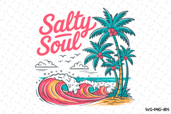 Salty Soul Svg | Quotes Svg | Svg Cut Files Product Image 1