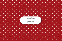 Red Star Seamless Pattern Classic Simple Festive Design Product Image 1