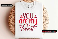 You are my heart Quotes svg, Valentine Day Svg design Product Image 12