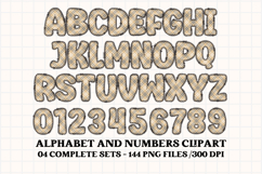 Fall Autumn Alphabet png clipart, fall autumn letters doodle Product Image 4