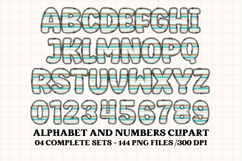 Baby Boy Alphabet PNG Clip Art, baby boy letters doodle Product Image 4