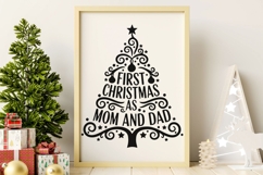 First Christmas As Mom And Dad Svg, Christmas family Svg. Product Image 6