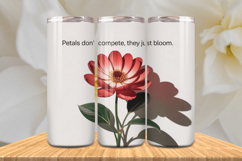 Positive Affirmations 20oz Tumbler wrap Inspirational Quotes Product Image 1