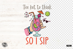 Funny Summer Drinks Png Sublimation Product Image 1