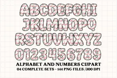 Christmas Alphabet png clipart, christmas letters doodle Product Image 4