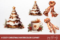 Cozy Christmas Home Clipart Sublimation Product Image 1