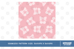 American 4th of July Coquette Cherry Bow Seamless Pattern Product Image 2