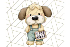Cute Back to School Animals PNG Clipart with Books & Bags Product Image 2