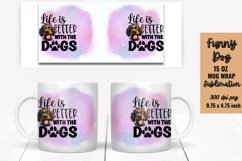Funny Dog Mug Wrap Sublimation Product Image 1