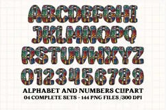 Christmas Alphabet png clipart, christmas doodle letters Product Image 4