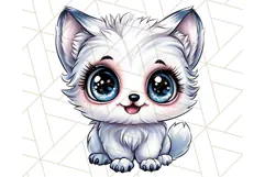 Arctic Animals Kawaii Clipart PNG, Cute Polar Creatures Art Product Image 2