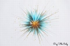 Happy New Year Fireworks Clipart PNG Product Image 1