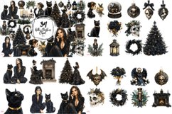 Gothic Christmas Clipart Mega Bundle Product Image 3