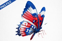 4th of July butterfly Sublimation- Sublimation Design Product Image 1