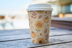 Vintage Sunflower Cafe Autumn Seamless Pattern Product Image 10
