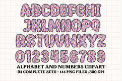 Happy Birthday Alphabet, birthday letters doodle clipart Product Image 4
