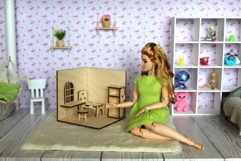 Miniature room box corner download vector file laser cut dol Product Image 10