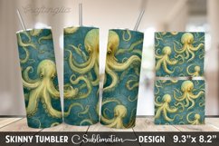 Octopus Tumbler Sublimation Design Product Image 1