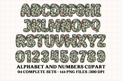 Christmas Alphabet png clipart, christmas letters doodle Product Image 4