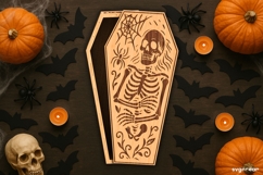 Halloween Coffin Candy Box Bundle | Gift Box | Laser Cut Product Image 8